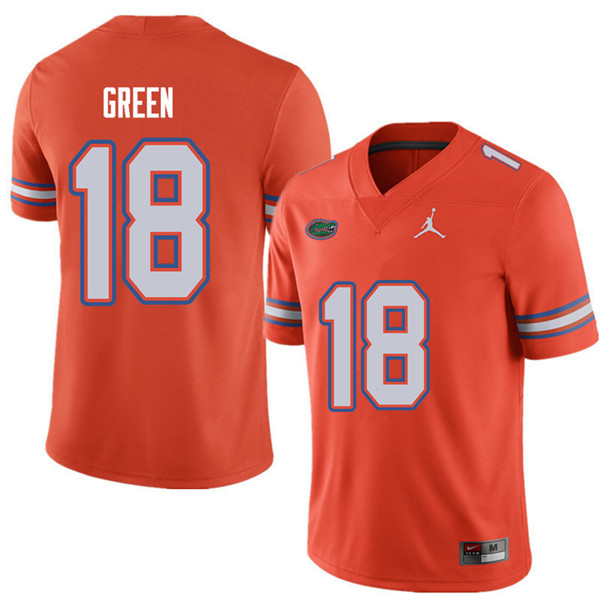 Jordan Brand Men #18 Daquon Green Florida Gators College Football Jerseys Sale-Orange